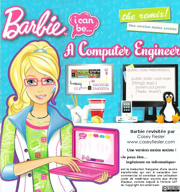 Barbie revisitée : « Je peux être ... ingénieure en informatique »